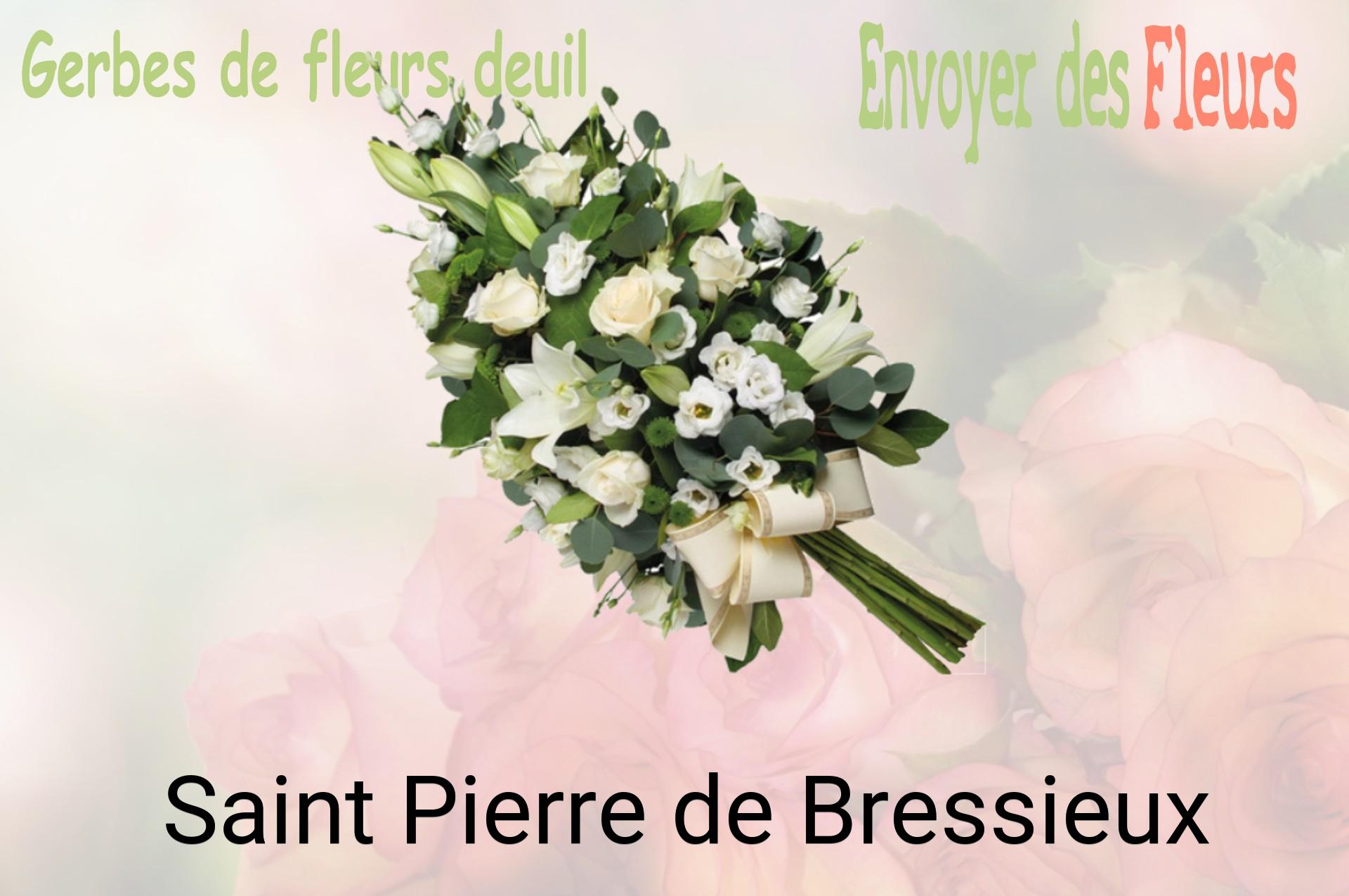 Gerbe de fleurs de deuil livrée à Saint-Pierre-de-Bressieux